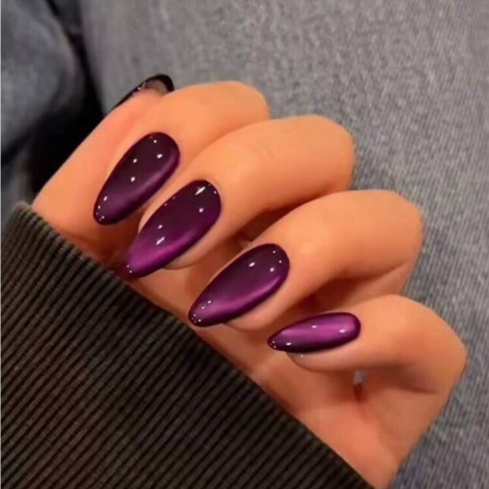 Unleashed Vixen Purple Amethyst Metallic Press On Nail Set NEW 🏷️